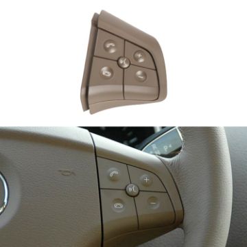 Picture of Car Right Side 5-button Steering Wheel Switch Buttons Panel 1648200110 for Mercedes-Benz W164, Left Driving (Coffee)