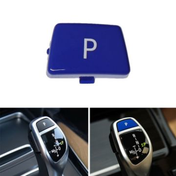 BMW 5 Series 2002-2010 Gear Lever Auto Parking Button Letter P Cap (Blue) - 1