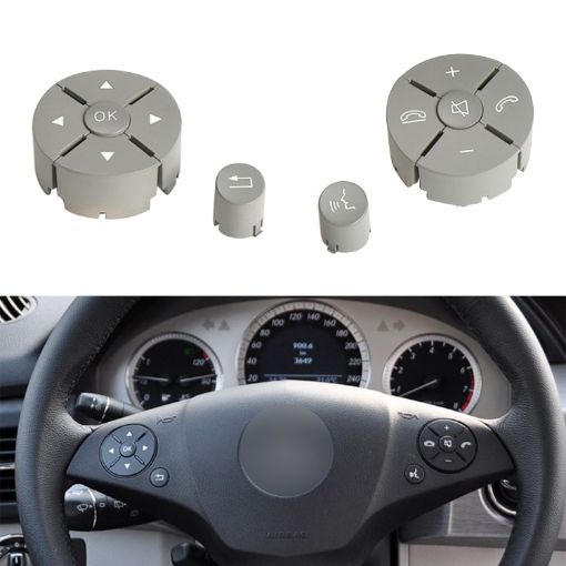 Car Steering Wheel Switch Buttons Panel for Mercedes-Benz W204 2007-2014 - 1