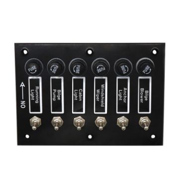 6 Groups Shake Switch AOS3045 Switch Panel Marine Retrofit - 1