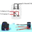 12 20A/24V 10A Car Horn Rocker Switch with Jumper Set - 3