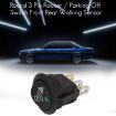 2pcs KCD1-102N Round 3Pin Rocker Switch LED Light 12V Car Modification - 5