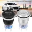 19MM Car One-Button Start Switch LED Metal Button (Black) - 6