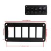 Aluminum Rocker Switch Panel Bracket for Narva Type Boats - 5 Holes - 2