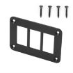 Aluminum Rocker Switch Panel Bracket for Narva Type Boats - 3 Holes - 1