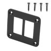 Aluminum Rocker Switch Panel Bracket for Narva Type Boats - 2 Holes - 1