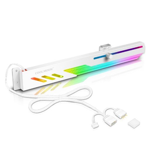 COOLMOON GT8 Graphics Card Bracket - White - 1