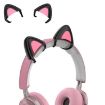 Cute Cat Ear Decoration for Headphones - Black - 1