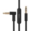 3.5mm Male to Male Earphone Cable with Mic - 1.4m (Black) - 1