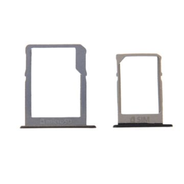 Black SIM & Micro SD Card Tray for Galaxy A3/A300, A5/A500, A7/A700 - 1