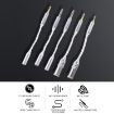 3.5mm Male to 4.4mm Female Balance Adapter Cable - Silver - 4