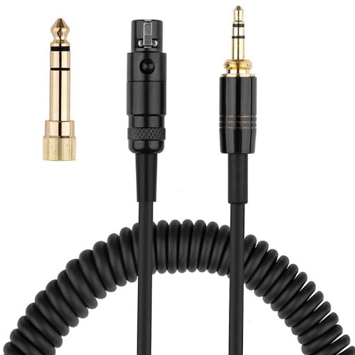 ZS0225 Headphone Audio Cable for AKG Q701/Pioneer HDJ-2000 - Black - 1