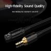 ZS0225 Headphone Audio Cable for AKG Q701/Pioneer HDJ-2000 - Black - 4