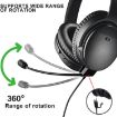 Black Gaming Headphone Cable for BOSE QC45 - ZS0242 - 4