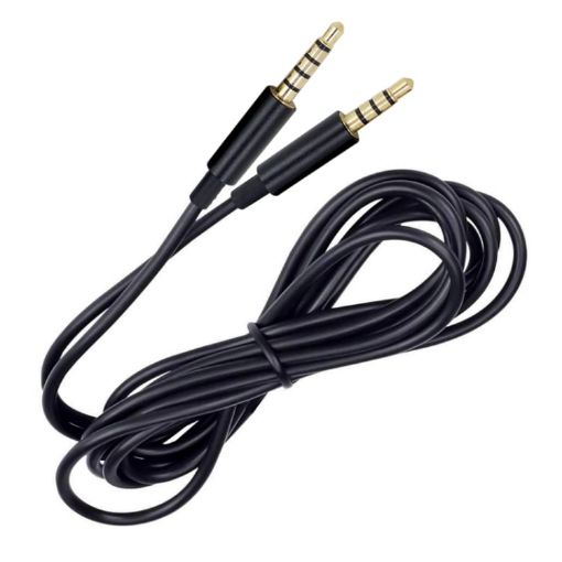 ZS0086 Gaming Headphone Audio Cable for Logitech Astro A10 A40 A30 - Black - 1