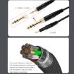2m Replacement Audio Cable for ATH-M50X/M40X/M60X/M70X Headset (Black) - 5