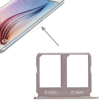 Gold Galaxy S6 2 SIM Card Tray - Compatible with Samsung Galaxy S6 - Dual SIM Tray - 1