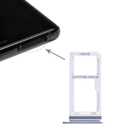 Blue Galaxy Note 8 2 SIM Card Tray/Micro SD Card Tray - 1