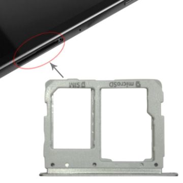Galaxy Tab S3 9.7/T825 SIM Card Tray + Micro SD Tray Silver - 1