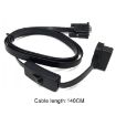 Car OBD Extended Diagnostic Tool OBD2 16PIN to DB9 Serial RS232 Cable - 2