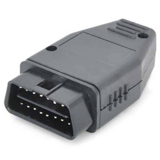 OBDII 16-Pin Connector Adapter Male Cable - Black - 1