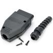 OBDII 16-Pin Connector Adapter Male Cable - Black - 4