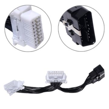 2 in 1 Car OBD Diagnostic Extended Cable - OBD2 Cable - 1