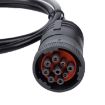 J1939-9Pin Trunk Diagnostic Interface Connect Cable - 3