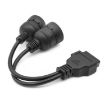 J1708 J1939 6Pin 9Pin to OBD2 16Pin Female Car Diagnostic Adapter Cable - 4