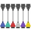 6-color OBD ECU Scan Adapter Cable Bundle for Fiat - 1