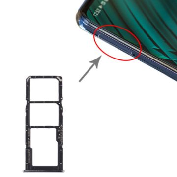 Samsung Galaxy A51/A515 SIM Card Tray + Micro SD Card Tray - Black - 1