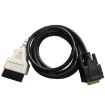 15PIN Car OBD Connector Plug Diagnostic Cable - Black - 1