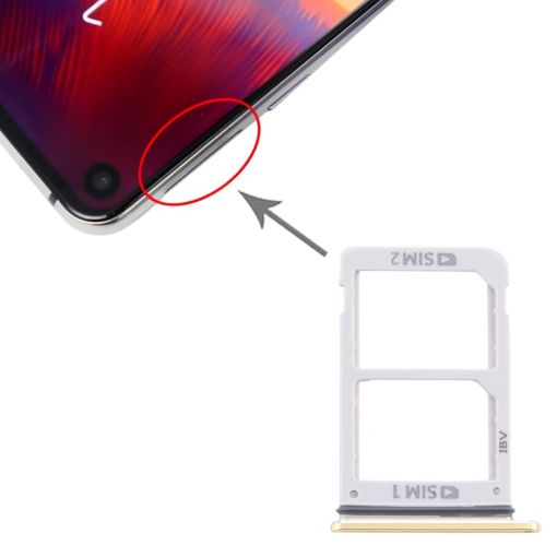 Samsung Galaxy A8s/A9 Pro 2019 SIM Card Tray + SIM Card Tray (Orange) - 1