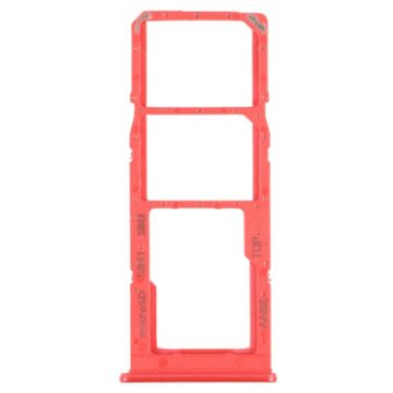 Samsung Galaxy A12 SM-A125 SIM Card Tray + Micro SD Card Tray (Red) - 1
