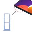 Samsung Galaxy M12 SM-M127 SIM Card Tray + Micro SD Card Tray (Blue) - 4