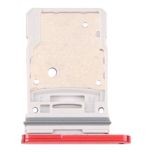 Samsung Galaxy S20 FE 5G SIM Card Tray + Micro SD Card Tray (Red) - 1