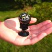 Pocket Ball Compass for Outdoor Hiking Car - Black - 2