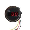 B3612 DC 0-100V IP67 Car/RV/Boat Digital Voltmeter, 18cm Cable - 2