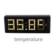 LED Dot Matrix Clock Car Thermometer Battery Voltage Measurement White - 4