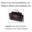 Waterproof DC Digital Voltmeter Battery Percentage Display - Black - 4