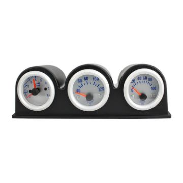 52mm 3 in 1 Car Meter Tachometer + Water Temp Gauge + Oil Press Gauge - 1