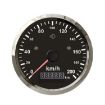TNG85 GPS Speed Odometer - Silver Frame, Black Background - 1