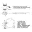 TFT 9-32V 5 In 1 LED Car Meter - Black Background - 6