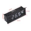 3 in 1 Car LED Clock Thermometer Voltmeter (Red) - 4