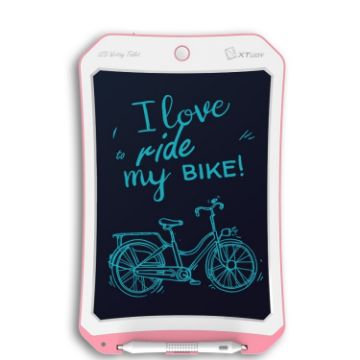 Picture of 10" LCD Monochrome Writing Tablet for Home Office - Handwriting Drawing Sketching Board (Pink)