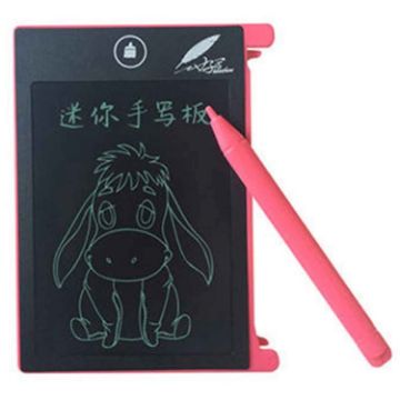 Picture of CHUYI 4.4 inch LCD Writing Tablet Portable Electronic Writing Drawing Board Doodle Pads with Stylus for Home School Office (Pink)