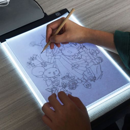 5W 5V LED A4 Acrylic Copy Board - Three Level Brightness - Sketch Drawing Pad - 1