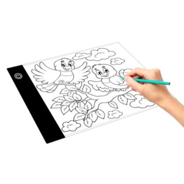 Picture of A5 Size Ultra-thin USB Three Level of Brightness Dimmable Acrylic Copy Boards Anime Sketch Drawing Sketchpad, with USB Cable & Plug