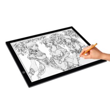8W 5V LED USB Three Level Brightness Dimmable A3 Acrylic Scale Copy Board Sketchpad - 1