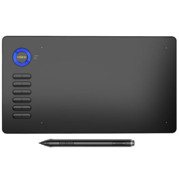 VEIKK A15 10x6 inch Graphic Tablet, Type-C Interface (Blue) - 1